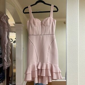 Johnathan Simkhai bustier light pink dress